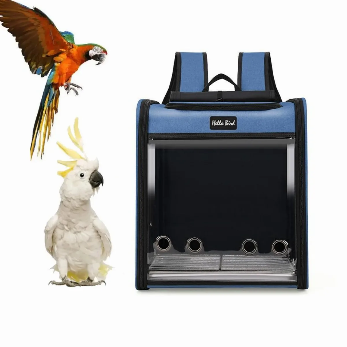 

Birds Parrot Transparent Pet Carrier Bag 2024 New Designer Out Travel Backpack Pet Suppliers Large Cat Dog Bird Travel Cage