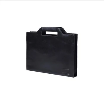 Gekke Paard Pu Lederen Aktetas Mannen Vintage Handtas Mannelijke Messenger Tassen Portfolio Laptop Schoudertas Mannen Kantoorwerk Clutch