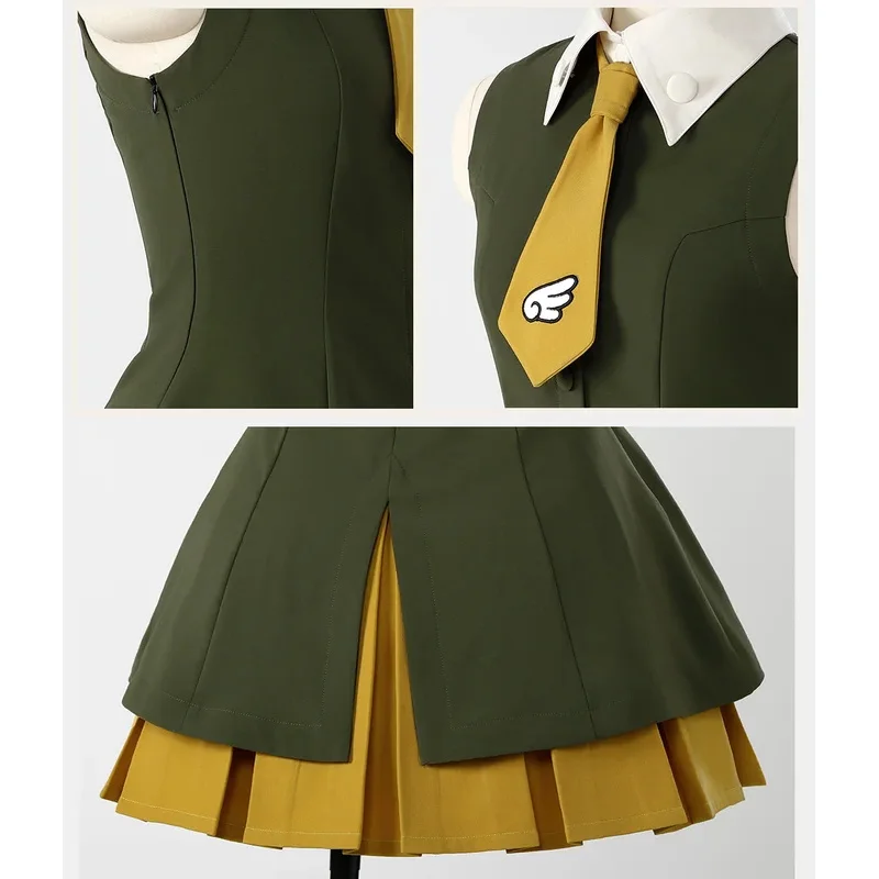 Высокое качество аниме Card Captors Сакура косплей повседневный костюм Сакура косплей Сакура Гонконг путешествия женский костюм для ролевых игр на Хэллоуин