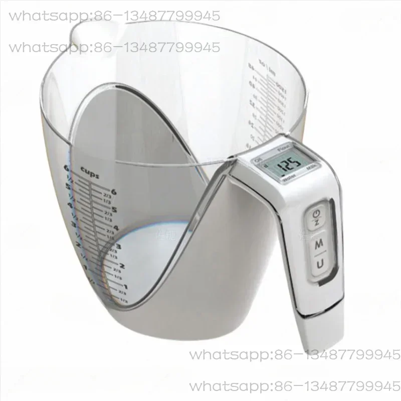 Báscula Electrónica de Precisión para Cocina, Taza Medidora Comercial, Báscula de Mililitros