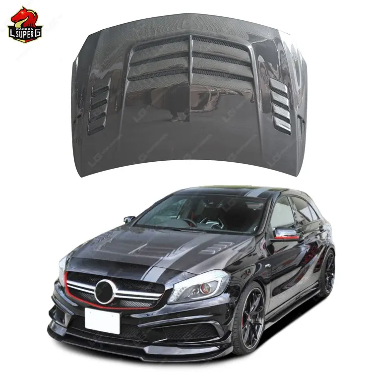

V Style Dry Carbon Fiber Material Engine Hood for Mercedes Benz A-class W176 A250 A260 A200