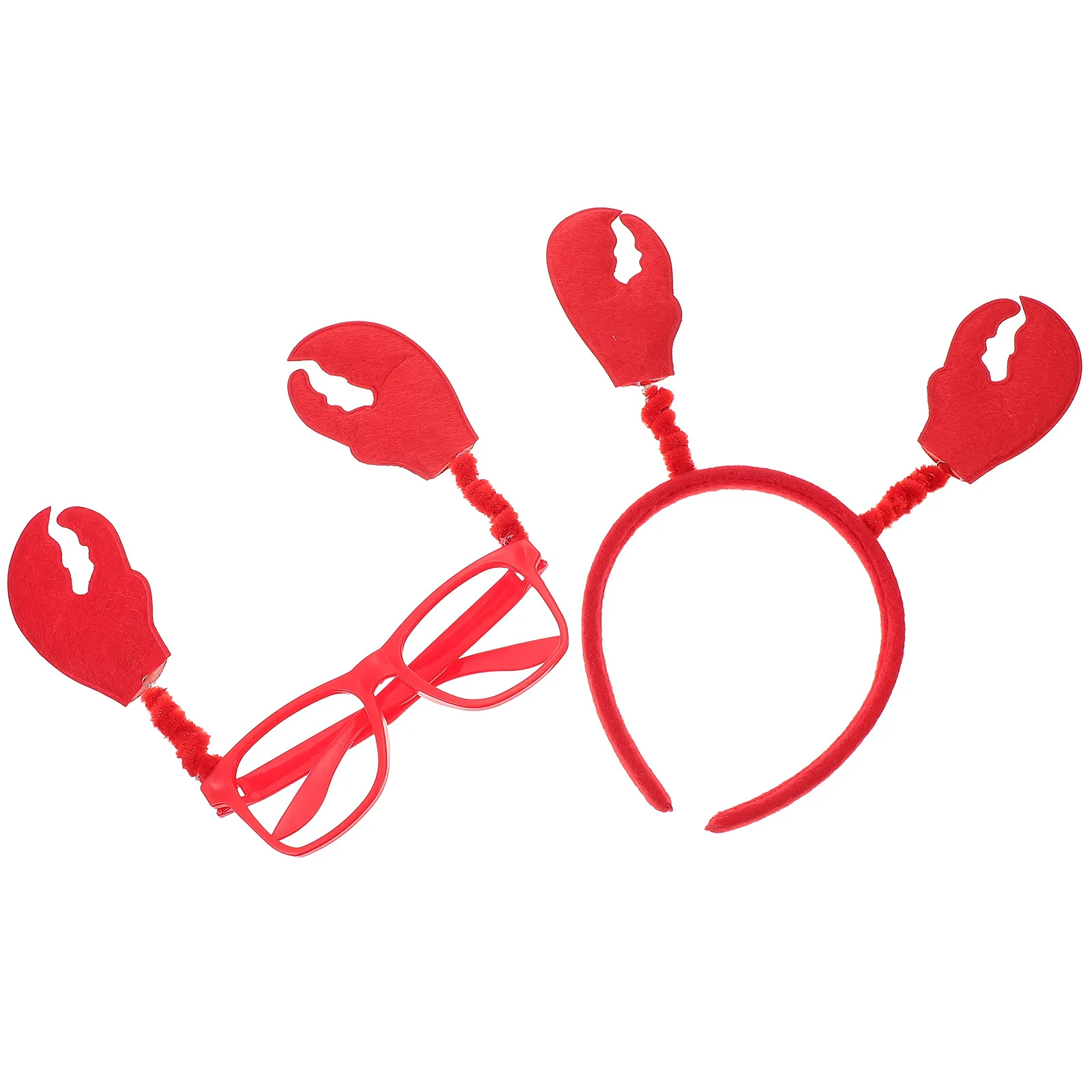 1 Zestaw Ozdób do Włosów z Motywem Kraba, Dekoracja Okularów, Akcesoria na Przyjęcia dla Dzieci, Uroczy Strój Zwierzęcy, Zabawna i Świąteczna Atmosfera