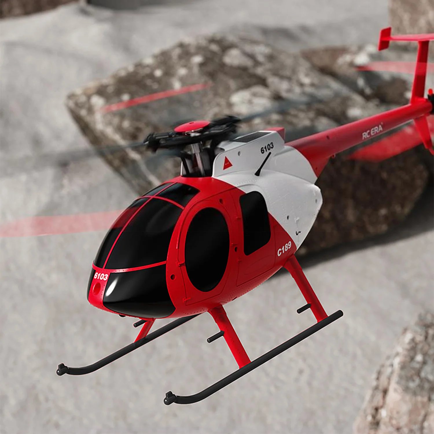 1/28 RC ERA C189 MD500 Bird RCヘリコプター デュアルブラシレスモーター 6軸ジャイロ オプティカルフローポジショニング モデル航空機 おもちゃ 大人向け