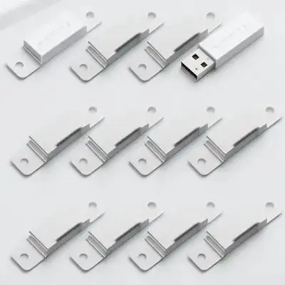 

10pcs Metal Tape Measure Holder Clip Compact Lightweight Reusable Tool Belt Wall Mountable Portable Screw
