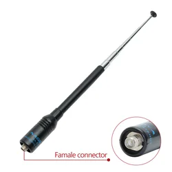 Flexible Nagoya NA-773 SMA-femelle VHF UHF touristes Bande Télescopique Antenne Pour BaoFeng UV-5R UV-82 BF-888S UV-S9Plus Walperforated Talkie