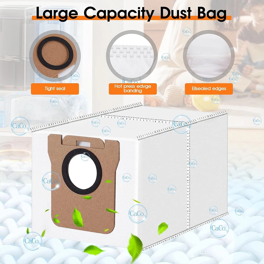 For Xiaomi Robot Vacuum X20+ X10+ X20 Plus X10 Plus Parts, Main Side Brush Hepa Filter Mop Cloth Dust Bag Replacement image 3