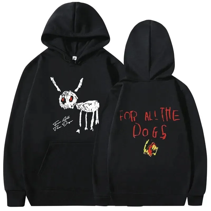 

Rapper Drake for All The Dogs Hoodies Men Women Fashion Hip Hop Pullover Vintage Oversize Cotton Sweatshirts Streetwear Clothes