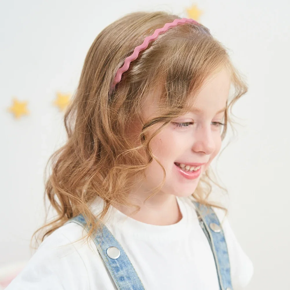 Diademas onduladas antideslizantes para niña y mujer, diademas delgadas y flexibles, aros simples, accesorios para el cabello, regalos, 10 unidades por juego