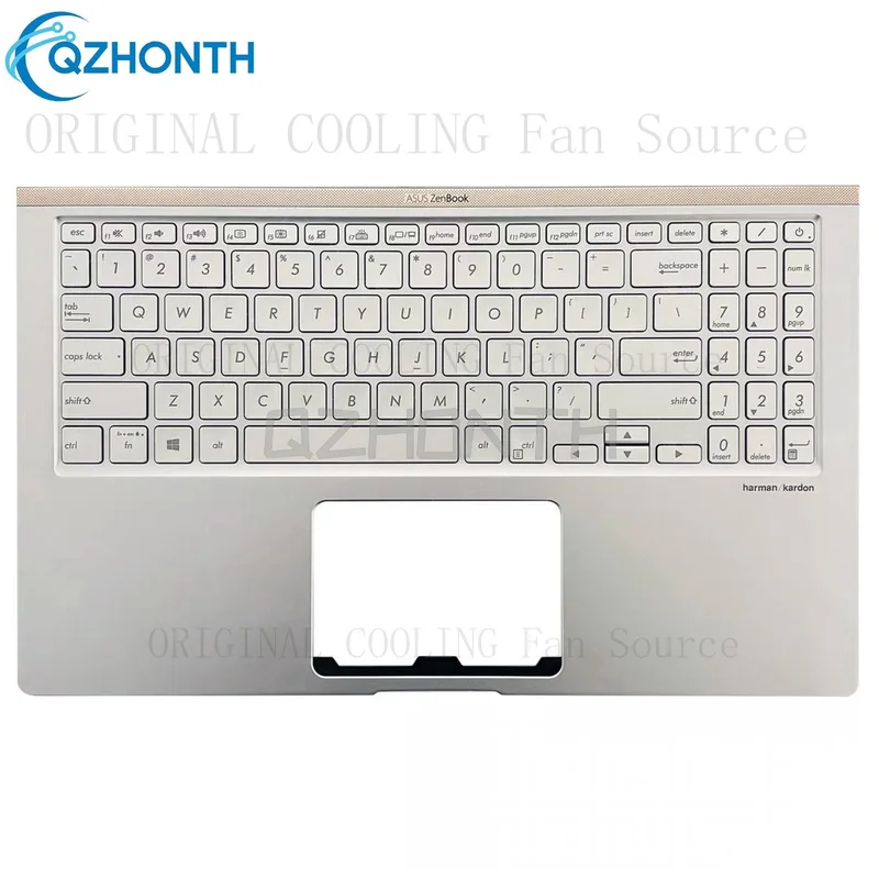 R+  New Palmrest w/ Backlit Keyboard For ASUS ZenBook15 UX534 UX534F UX534FA UX534FD
