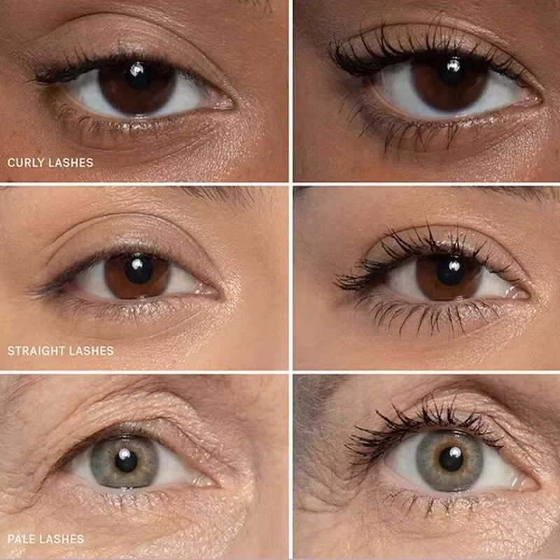 มาสคาร่ากันน้ำ 5D สีดำ ช่วยให้ขนตายาวขึ้น มาสคาร่าเส้นใยไหมหนา สำหรับแต่งหน้าผู้หญิง เครื่องสำอางสำหรับดวงตา เหมาะสำหรับเป็นของขวัญ