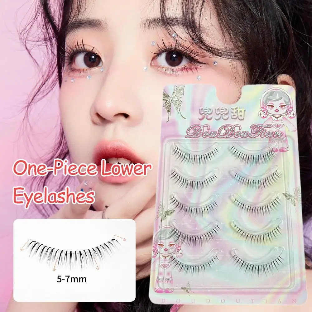 Bande coréenne faux cils naturel en forme de U Manga faux cils coréen idole fille groupe Extension de cils outils de maquillage