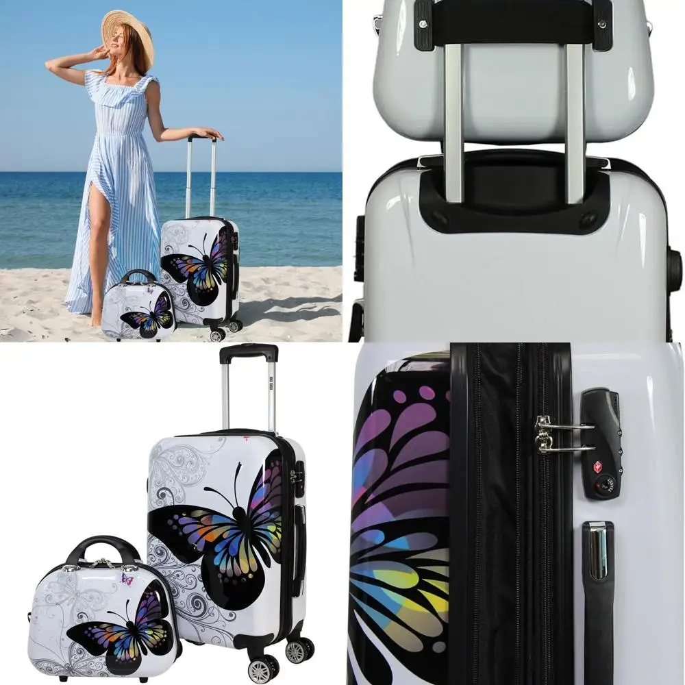 

Polycarbonate 2-Piece Expandable Spinner Luggage Set for World Travelers