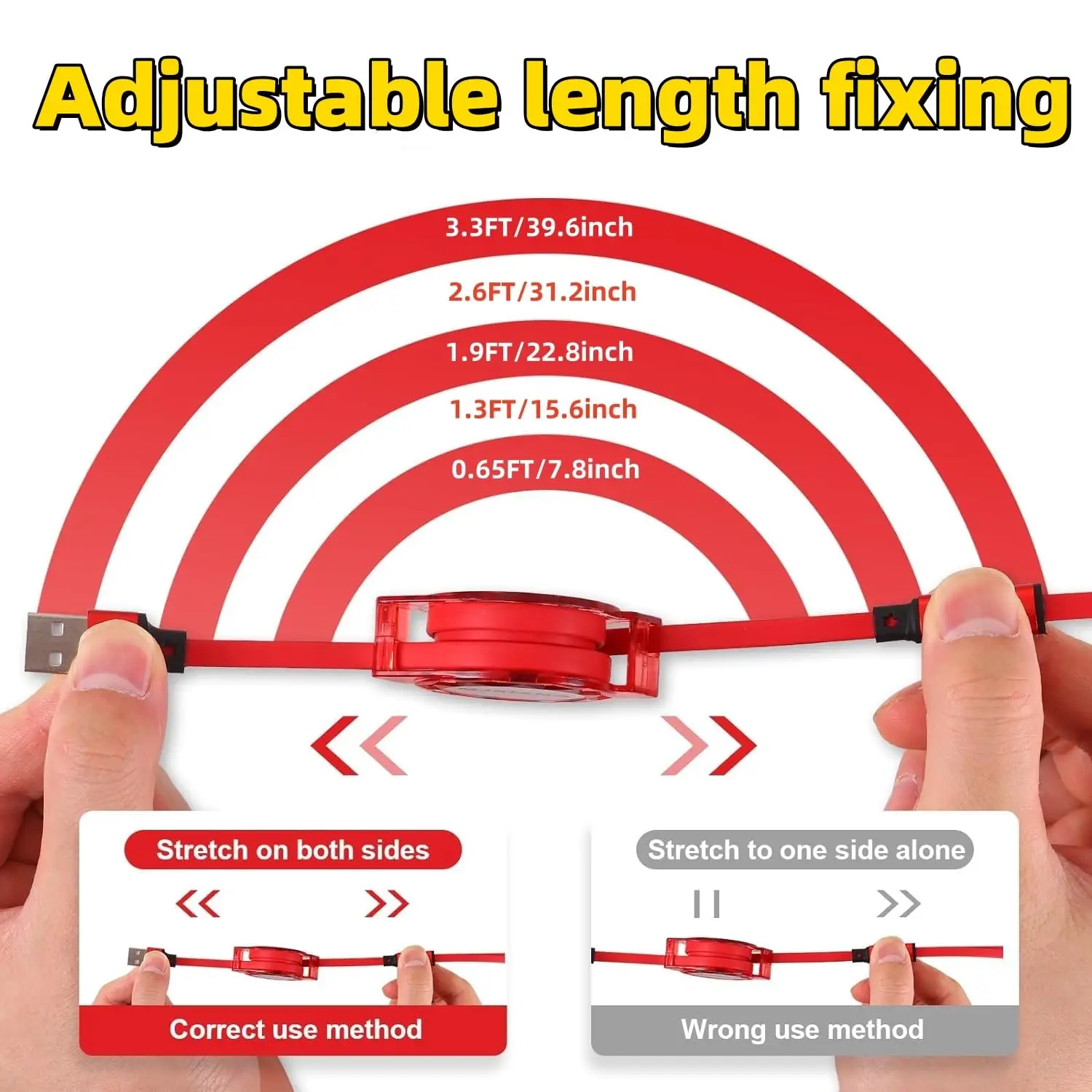 Three in one telescopic cable suitable for fruit C-type Android phone fast charging USB cable suitable for fruit cable USB C