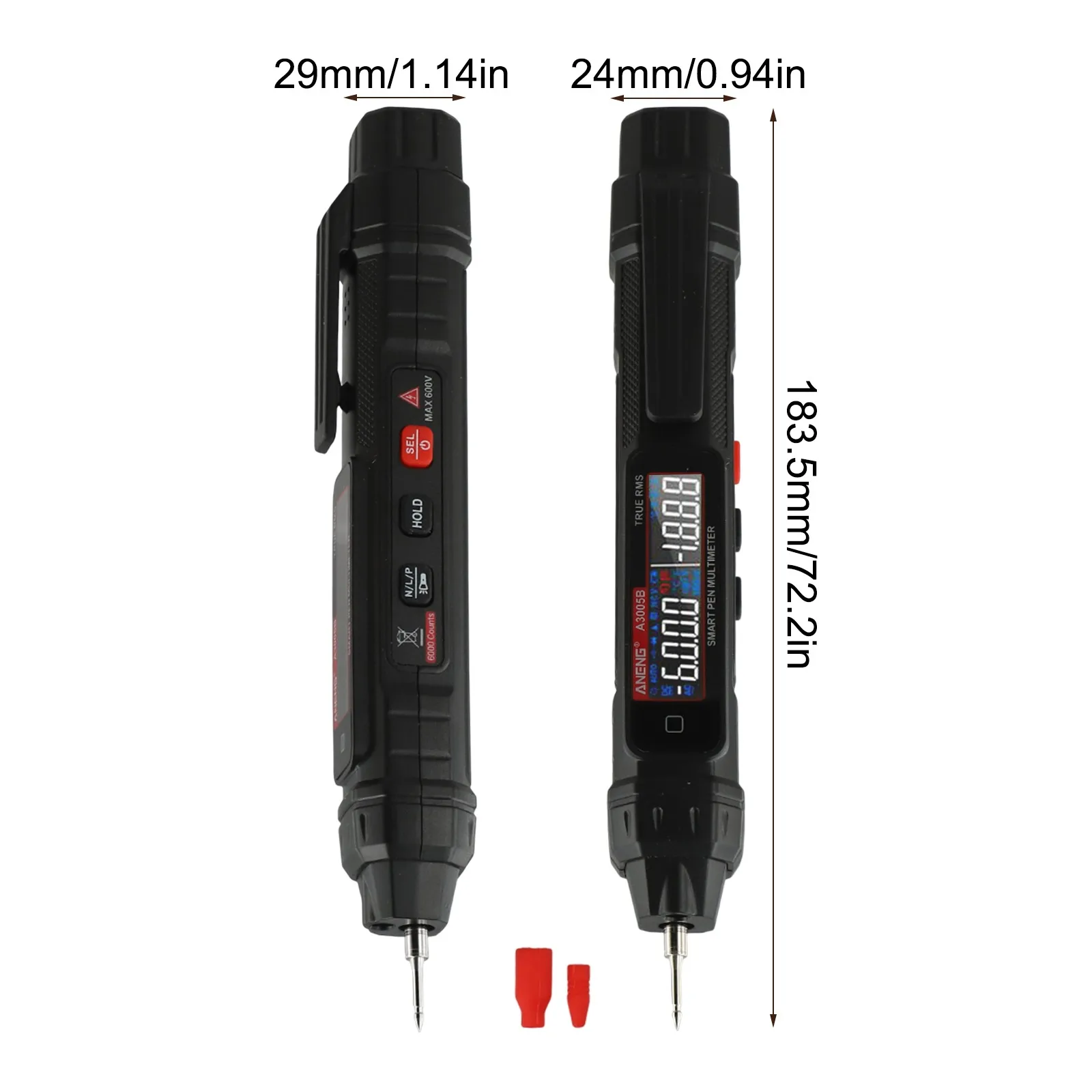 A3005B Smart Pen Multimeter Innovative Design with Flashlight Functionality and Intelligent Wire Identification