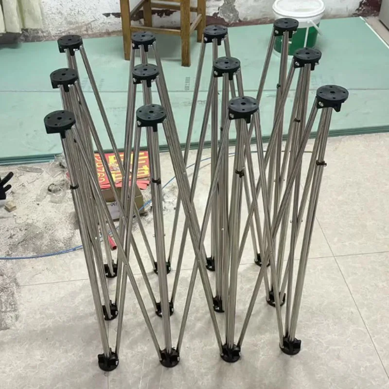 Multifunctional Spider Leg Woodwork Workbench Stainless Steel Folding Tripod Receiving Rack Quick Telescopic Operation Platform