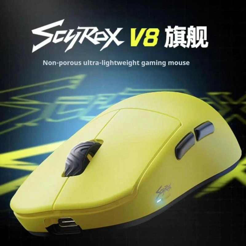 

Scyrox V8 Mouse Dual 8k Low Latency Mode Wireless Mouse 36g Ultra Lightweight Gaming Mice Pixart3950 Nordic 52840 Pc Accessories