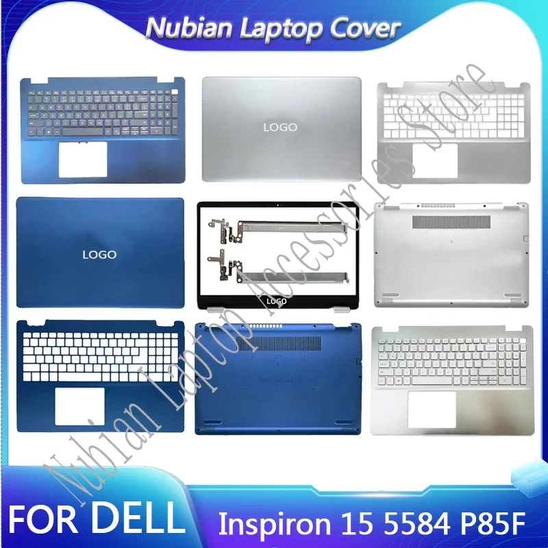 Imagem -01 - Laptop Case para Dell Inspiron 15 5584 P85f Lcd Tampa Traseira Moldura Frontal Palmrest Case Inferior Dobradiças Carcaça Superior Novo laptop case para dell inspiron 15 5584 p85f lcd tampa traseira moldura frontal palmrest case inferior dobradicas carcaca superior novo 01
