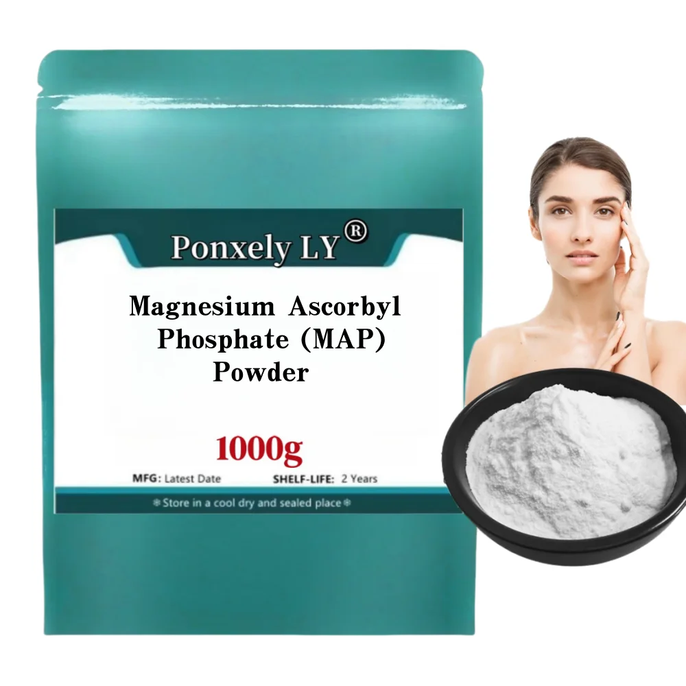 

50-1000g Magnesium Ascorbyl Phosphate Powder Map For Skin Whitening Cosmetics Material