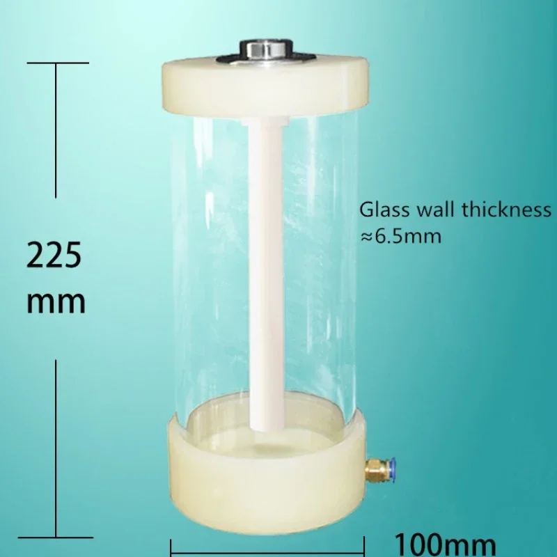 1L small powder barrel glass powder barrel powder coating electrostatic coating hopper experiment fluidized barrel