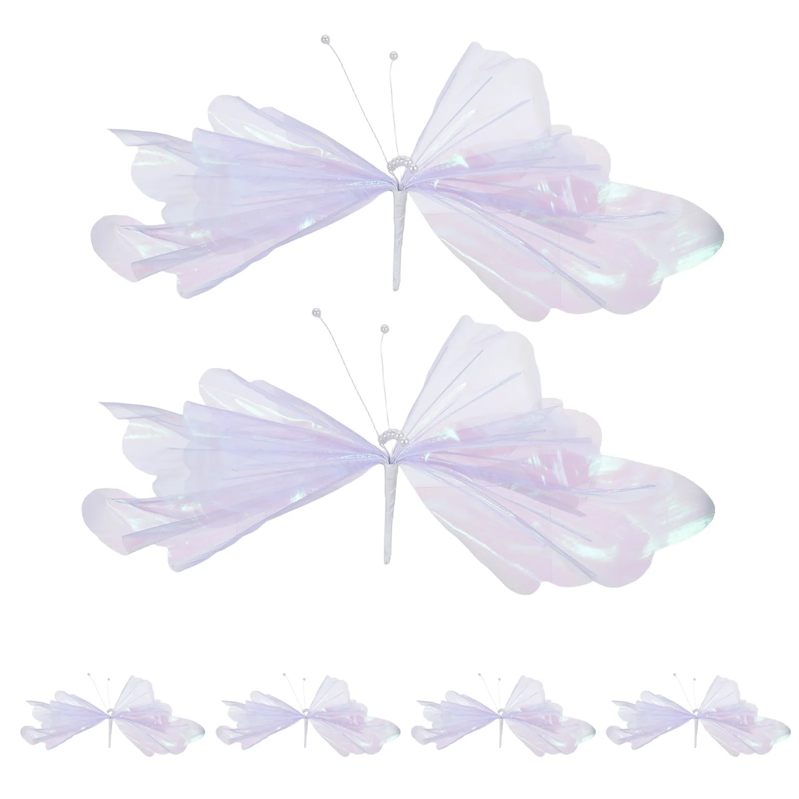 

6 шт. больших декоративных бабочек, 18 дюймов, 3D гигантские бабочки из органзы для свадеб, вечеринок, дней рождения, домашнего декора, реквизит для фотосъемки