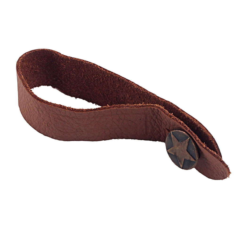 

Soft Neck Strap Headstock Tie Lock For Missing Strap Replacement Fastening Belt Light Brown Guitar