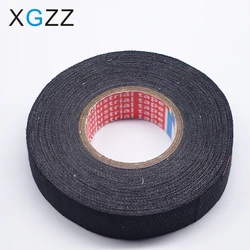 1pcs 19mmx15M Car Auto Wiring Harness Flannel Adhesive Felt Tape Black Cloth Fabric Tape High Quality Car-styling
