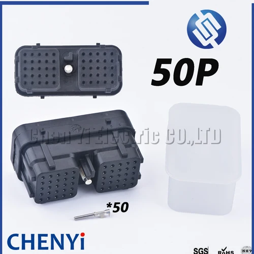 Conector de 50 pines serie DRC DRC26-50S-01 enchufe impermeable automotriz DRC26-50S con pines para Deutsch Cummins
