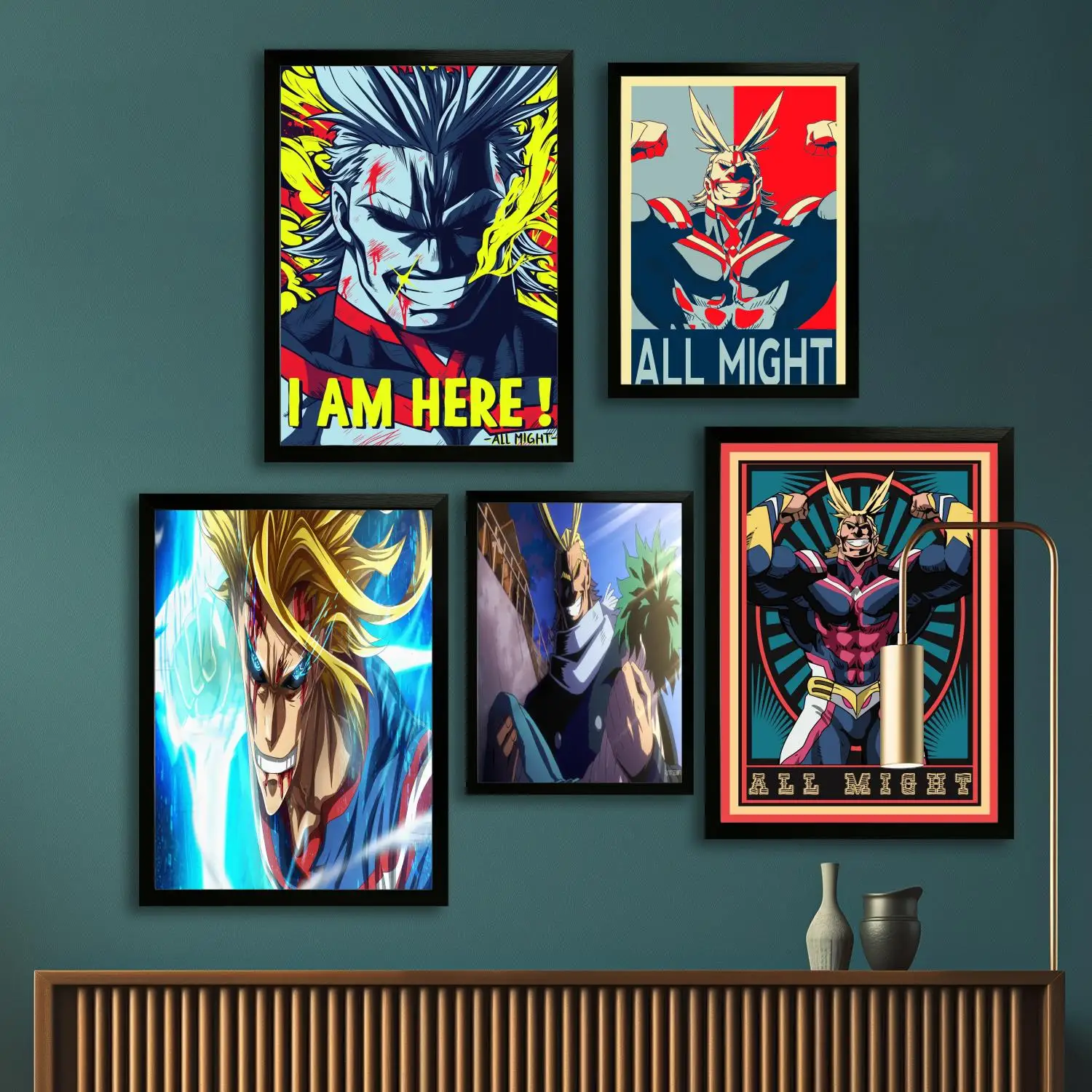 all might Cartoon Canvas Art Poster, Wall Art, Picture Print, Modern Family, Bedroom Decor, Posters,Decorative painting