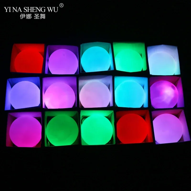 

1/2/3 шт. светящиеся светодиодные мячи POI RGB для танца живота, белые, реквизит для выступлений, аксессуары для танца живота, мячи POI для метания