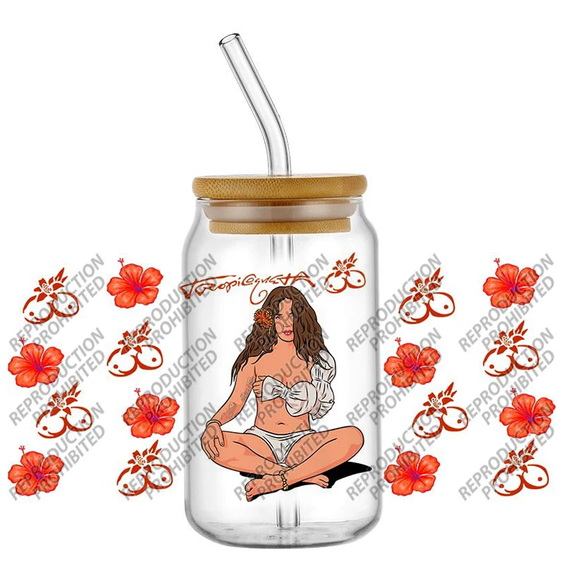 

New model Latina Forever Waterproof DIY Decals 3D Transfers Stickers 16oz UV DTF for Glasses cup Wraps