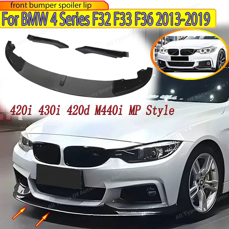 

Front Bumper Spoiler Lip for BMW 4 Series F32 F33 F36 420i 430i 420d M440i 2013-2019 MP Style Front Skirt Board Blade Body Kits