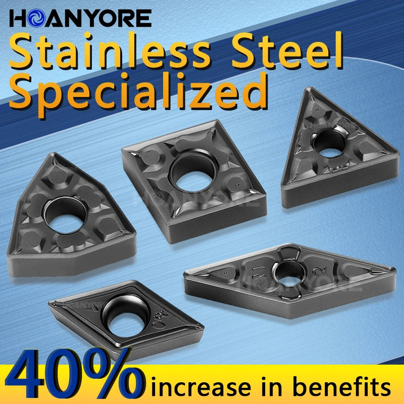 

CNC Groove Type Inserts for Stainless Steel WNMG080408-TF CCMT060204 SM Tooling Accessories