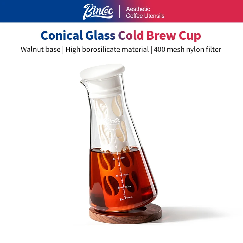Bincoo Cold Brew Coffee Pitcher – Large Glass Water Jug for Iced Tea, Fruit Infusion, Cold Brew Maker for Home Use