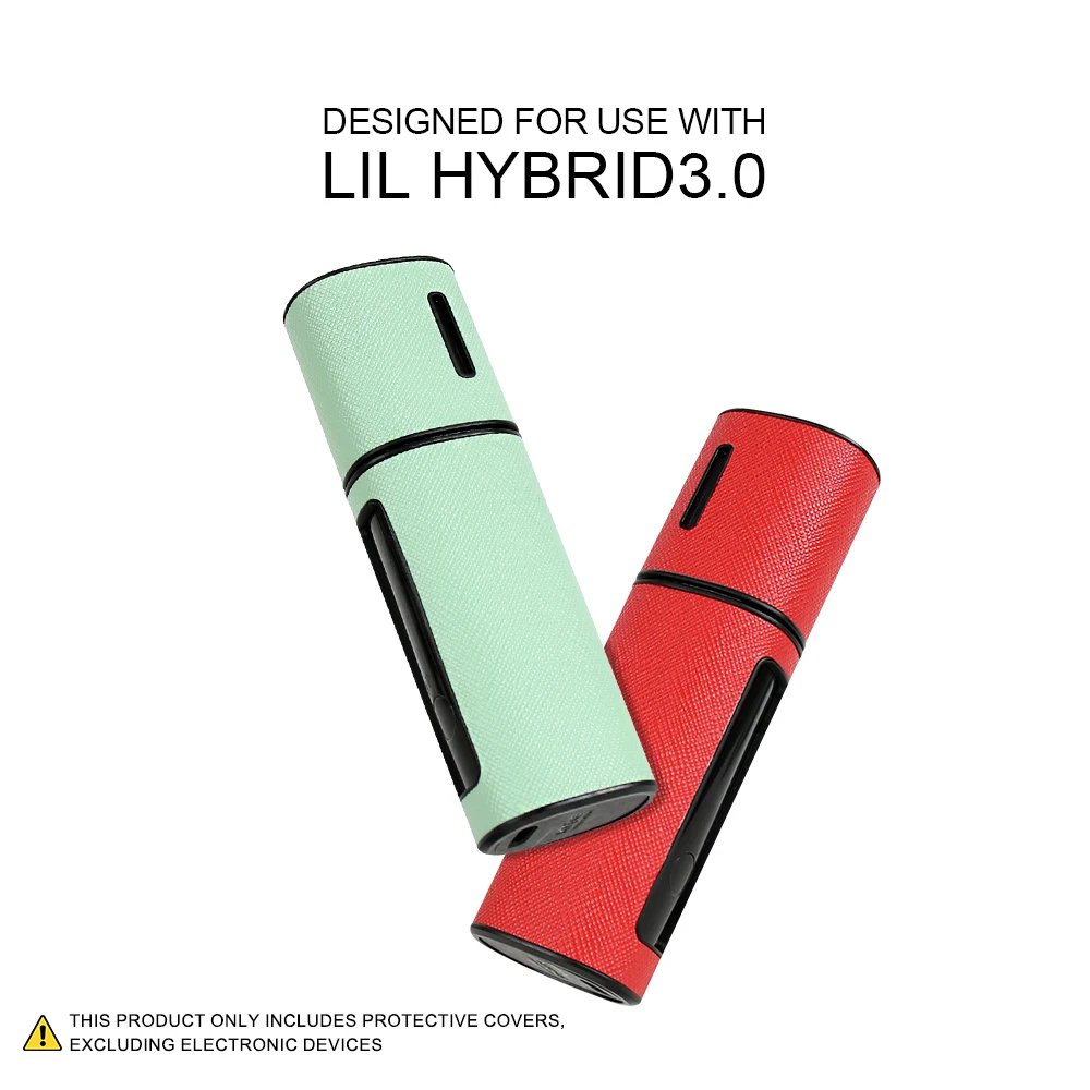 Capa protetora de couro PU adequada para LiL HYBRID 3.0, um acessório protetor moderno e elegante para cigarros eletrônicos.