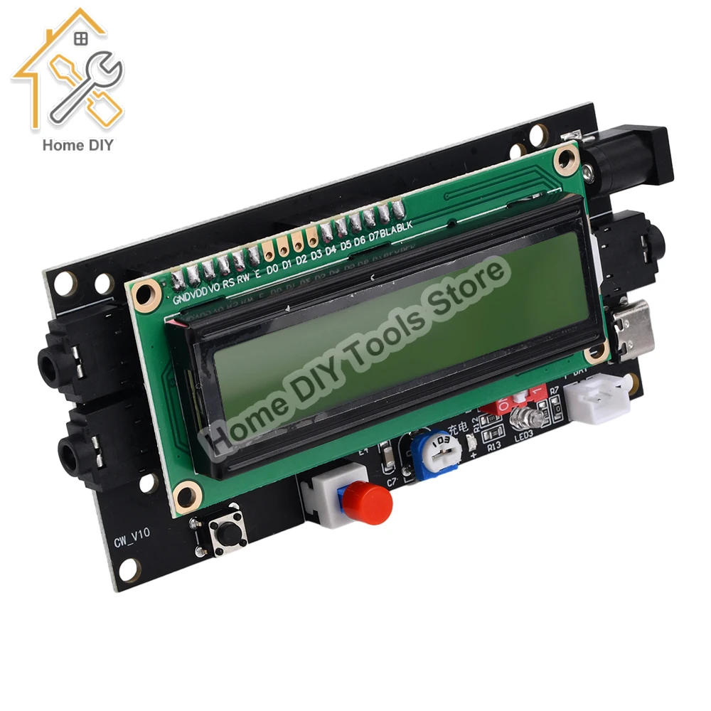 DC 5-12V 500mA CW Decoder Morse Code Reader Translator Board Ham Radio Essential Module Accessory LCD Display