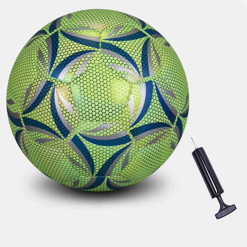 1 قطعة كرة القدم العاكسة LED تدريب كرة القدم مضيئة الفلورسنت عاكس بارد مضيئة رقم. 5 كرة قدم للكبار