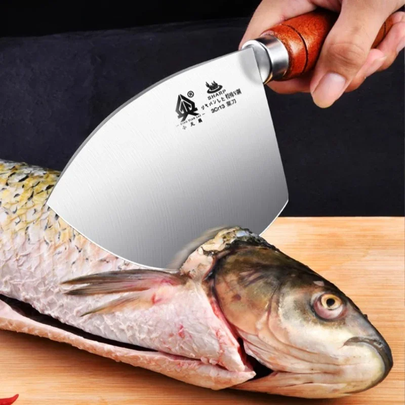 Fish kill knife special knife salmon tuna open back cut fish knife stainless steel fish head knife slicing knife