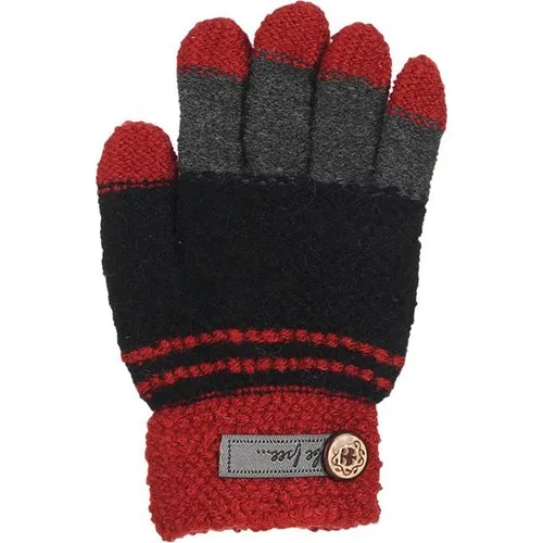 Kitti Male child Winter Gloves Knitted palmgren-3-6 Age Thick Mesh Black K7310-8