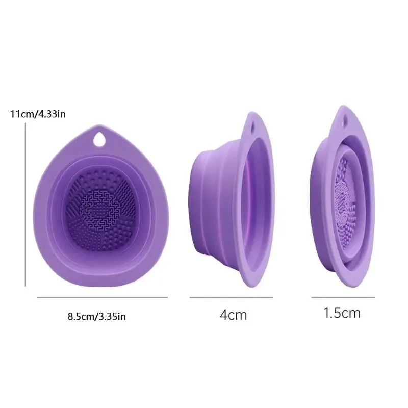 vvocci Powder Puff That Doesn't Absorb Powder One-piece Foundation Brush Cleaning Bowl Beauty Tools view 5