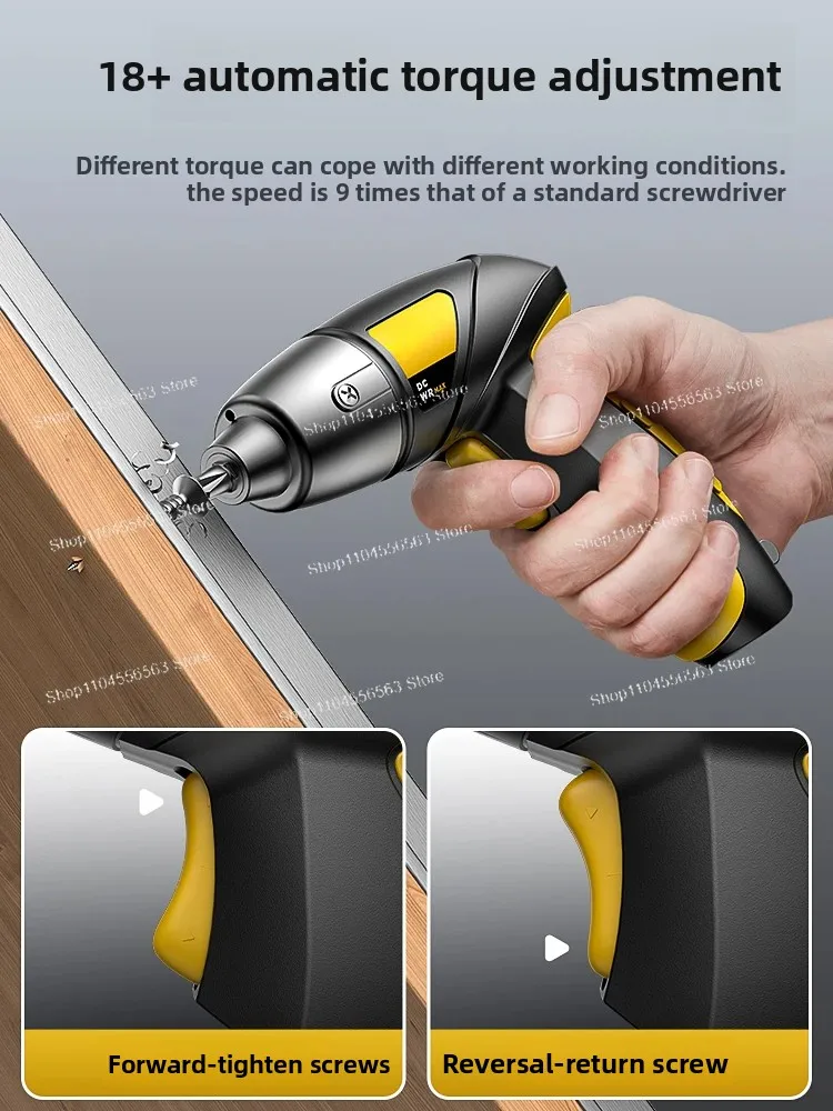 Electric screwdriver  rechargeable household mini electric drill fully automatic small screw screwdriver