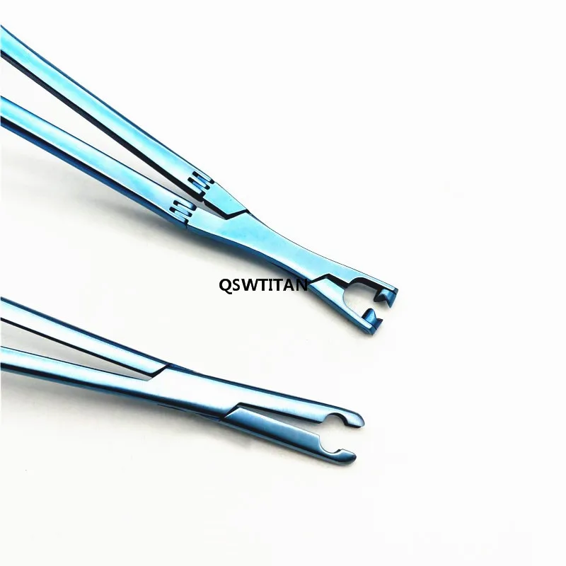 Titanium Microscopic Cerebral Artery LIU Clamp Brain Aneurysm Forceps Straight Curved Vascular Clip