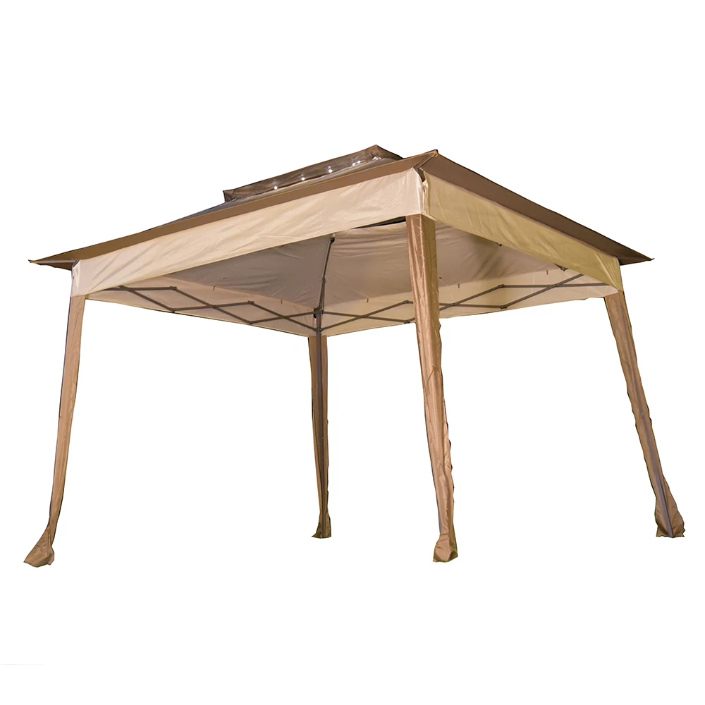 Steel Frame Collapsible Pop up Tent Advertising Trade Show Canopy Tent 11x11 ft Double Canopy
