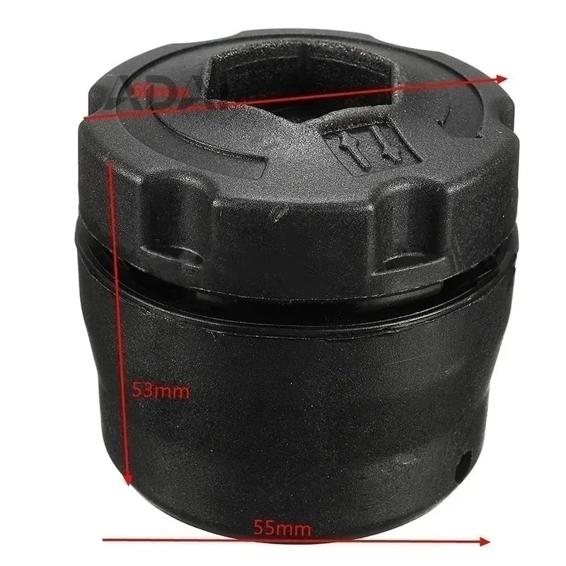 

Quick installation, portable lawn mower head, durable and sturdy, safe material, universal plastic lawn mower head