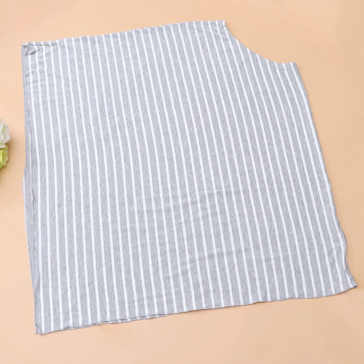 

Striped Triangle Nursing Shawl Modal Material Breastfeeding Scarf Stroller Cover Protective Outdoor Use Nursing Cover