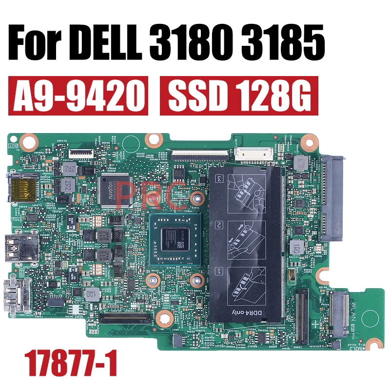 For DELL Inspiron 11 3180 3185 2-in-1 Laptop Motherboard 17877-1