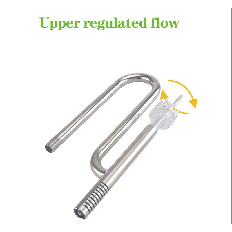 Imagem -03 - Inflow Outflow Lily Pipe para Aquário Filtro Plantado Tanque Superfície Acrílica Skimmer Metal Aquarium Acessórios Aço Inoxidável 304