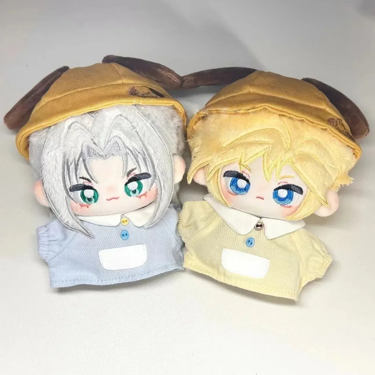 10CM Cloud Strife Sephiroth Anime Cosplay muñeco de peluche lindo moda guapo Mini juguete de vestir cuerpo Plushie regalo de Navidad