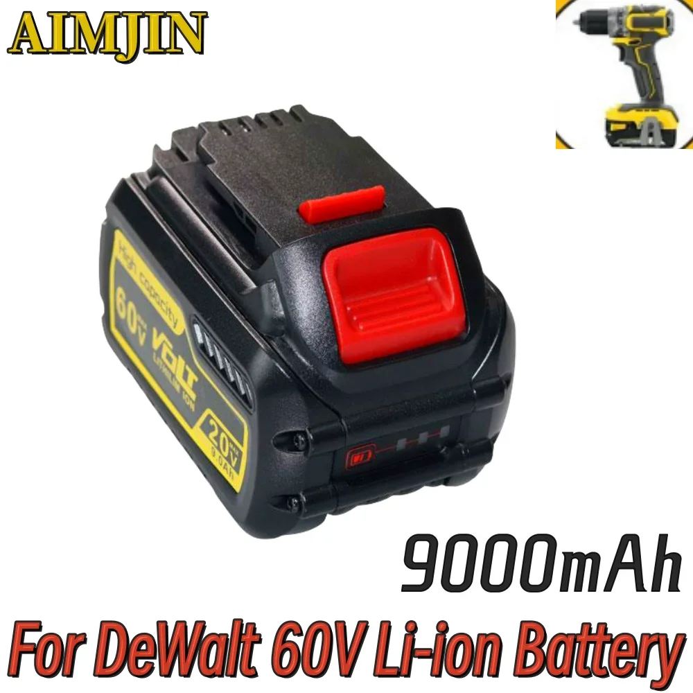 

60 в 9000 мАч литий-ионный аккумулятор для замены аккумулятора Dewalt DCB609 DCB200 DCB606 DCB205 DCB206 DCB209 DCB182, аккумулятор для электроинструмента