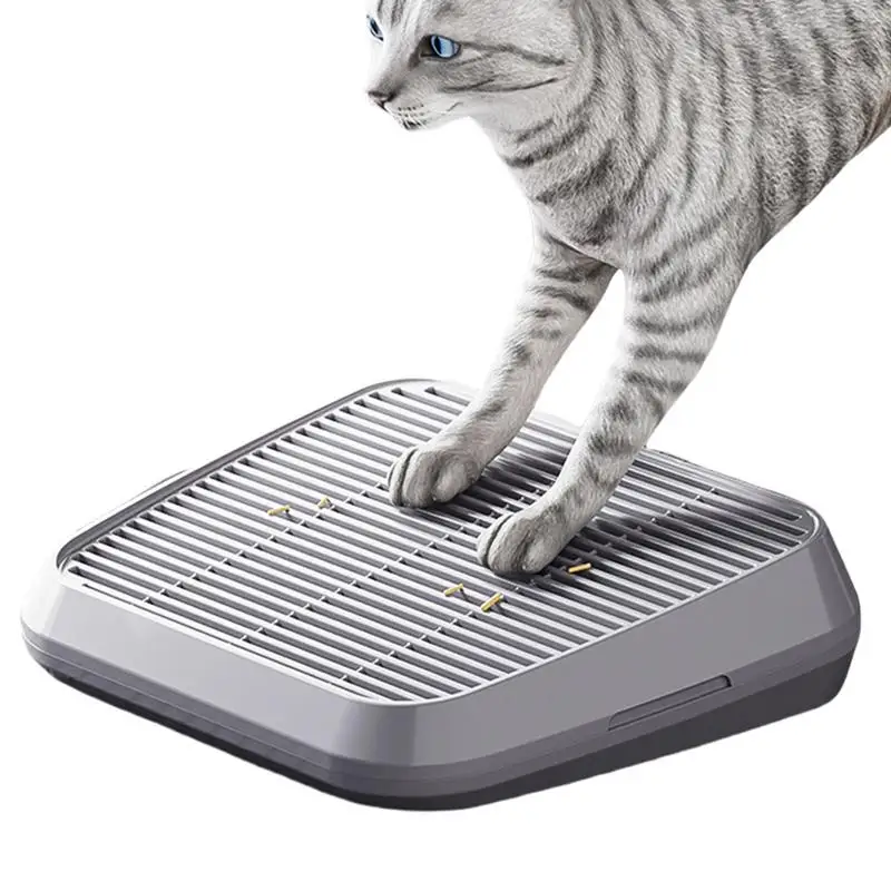 

Litter Box Step Litter Trap Mat Cat Ramp Anti Tracking Trapper Tray With Filter Function Non Slip Double Layer Pet Supplies For