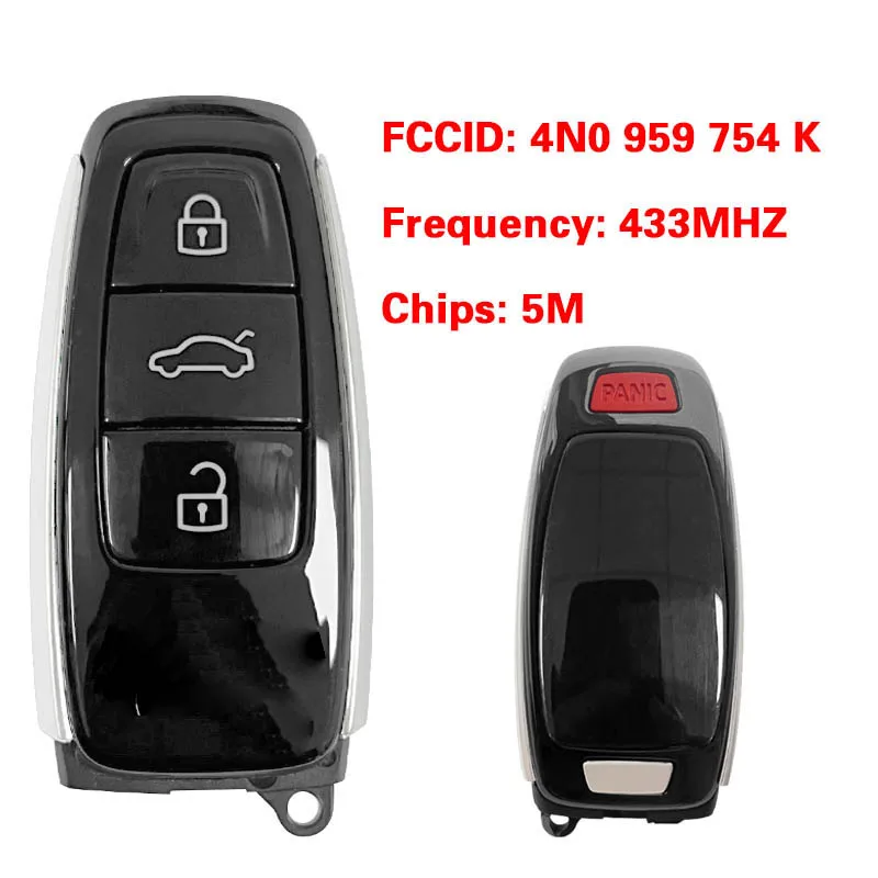 CN008156 MLB OEM IYZ AK2 For Audi A7 A8 Q8 Remote Smart Key Fob FCC ID 4N0 959 754 K